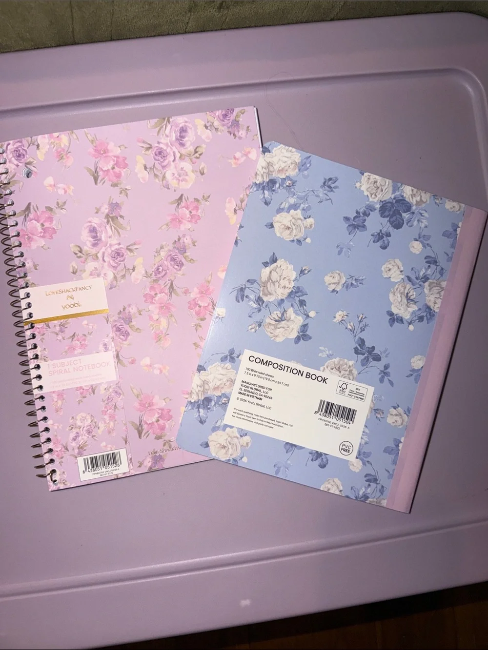 Yoobi X Loveshackfancy Notebooks